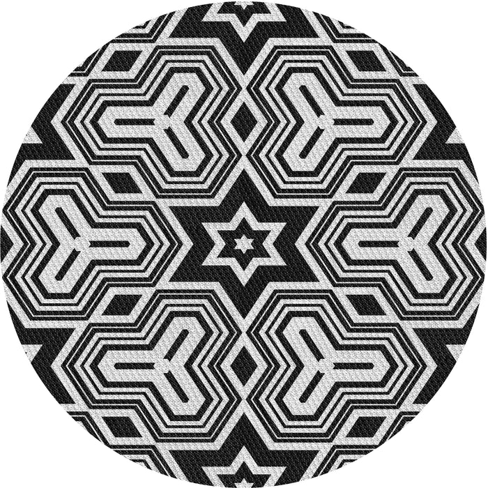 Square Machine Washable Transitional Light Gray Rug, wshpat3152