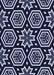 Patterned Night Blue Rug, pat3153blu