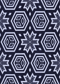 Machine Washable Transitional Night Blue Rug, wshpat3153blu