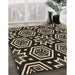 Machine Washable Transitional Camel Brown Rug in a Family Room, wshpat3153brn