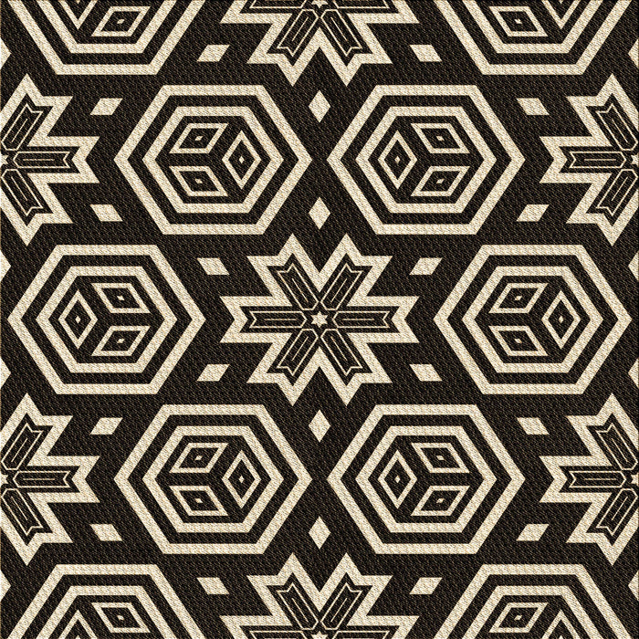 Round Patterned Camel Brown Rug, pat3153brn