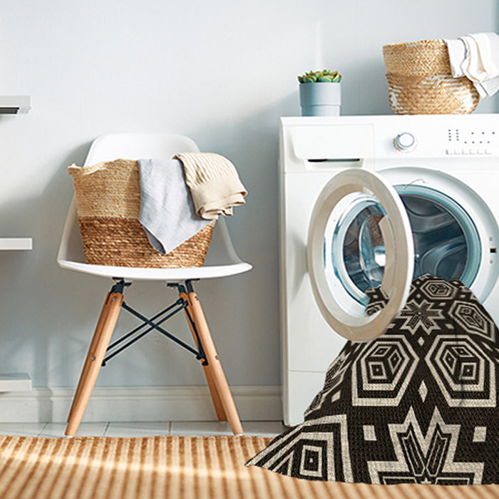 Machine Washable Transitional Camel Brown Rug in a Washing Machine, wshpat3153brn