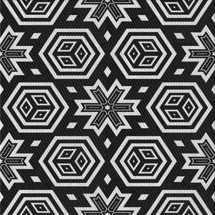 Round Machine Washable Transitional Black Rug, wshpat3153gry