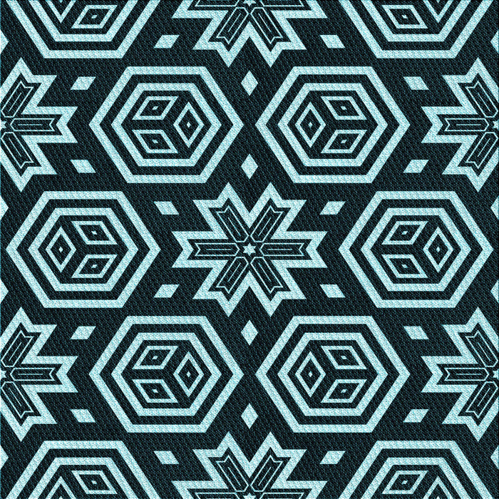 Round Patterned Deep Teal Green Rug, pat3153lblu