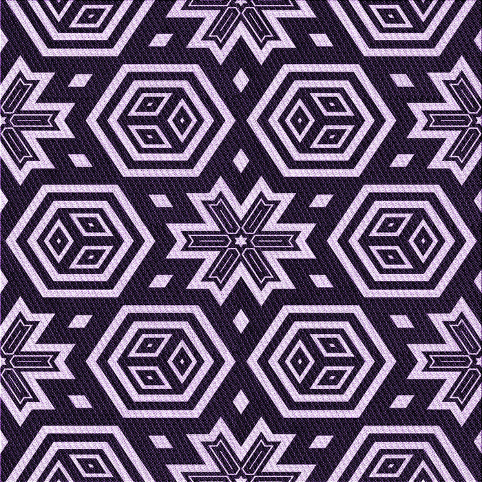 Round Patterned Deep Purple Rug, pat3153pur