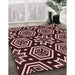 Patterned Chocolate Brown Rug in Family Room, pat3153rd