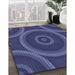 Machine Washable Transitional Blue Rug in a Family Room, wshpat3156blu