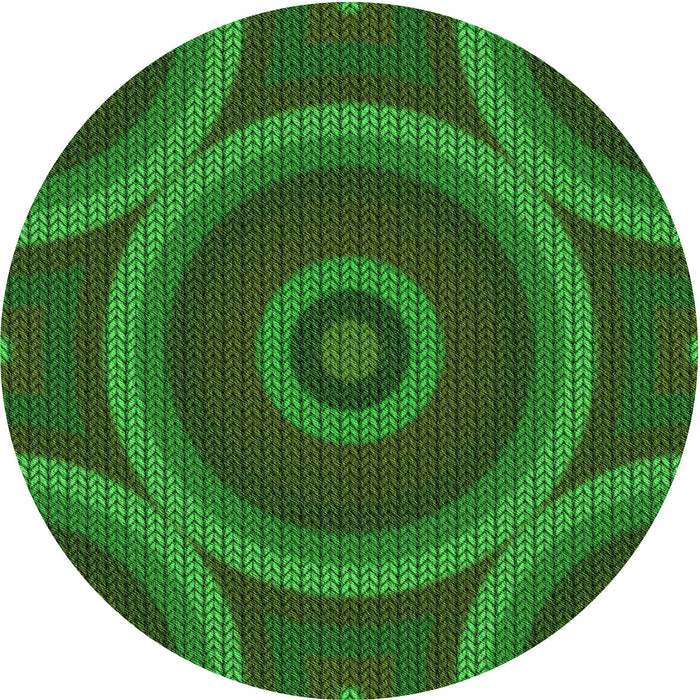 Square Machine Washable Transitional Deep Emerald Green Rug in a Living Room, wshpat3156grn