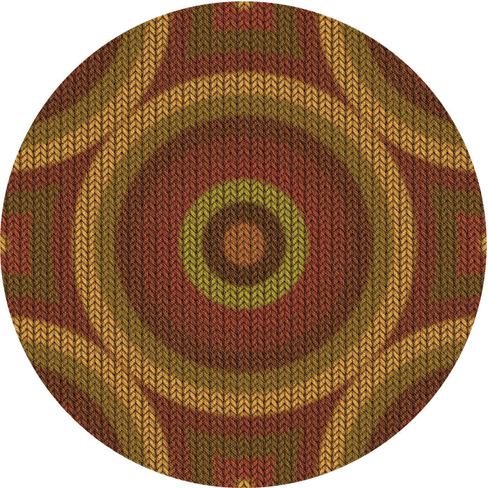 Square Machine Washable Transitional Saffron Red Rug in a Living Room, wshpat3156org