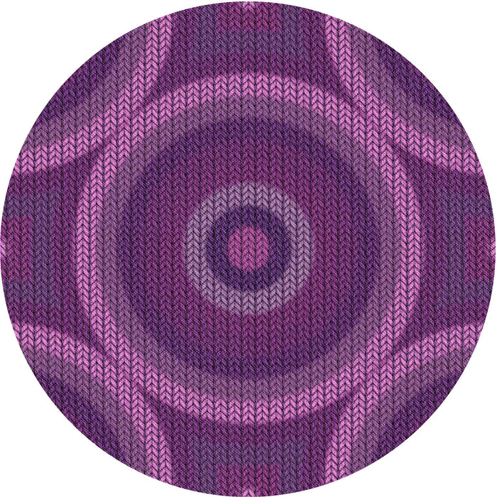 Square Machine Washable Transitional Orchid Purple Rug in a Living Room, wshpat3156pur