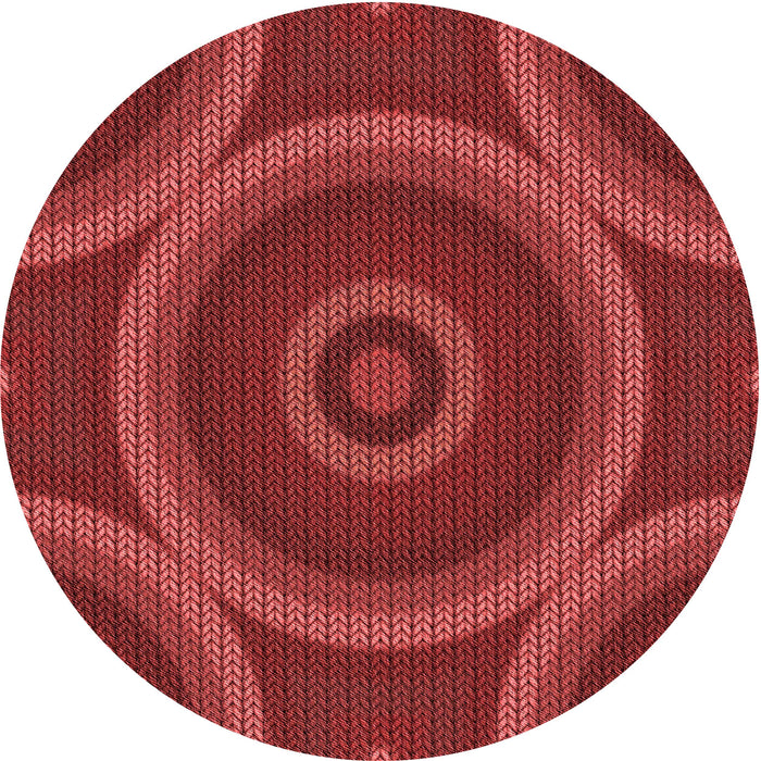 Square Machine Washable Transitional Cranberry Red Rug in a Living Room, wshpat3156rd