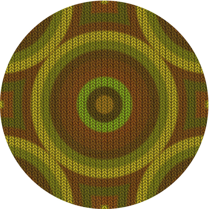 Square Machine Washable Transitional Bakers Brown Rug in a Living Room, wshpat3156yw