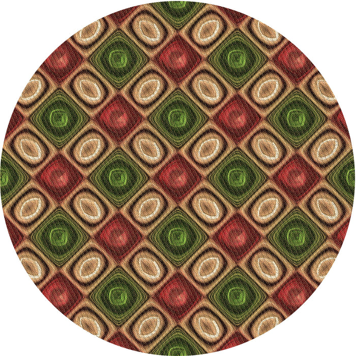 Square Machine Washable Transitional Red Brown Rug in a Living Room, wshpat3157brn