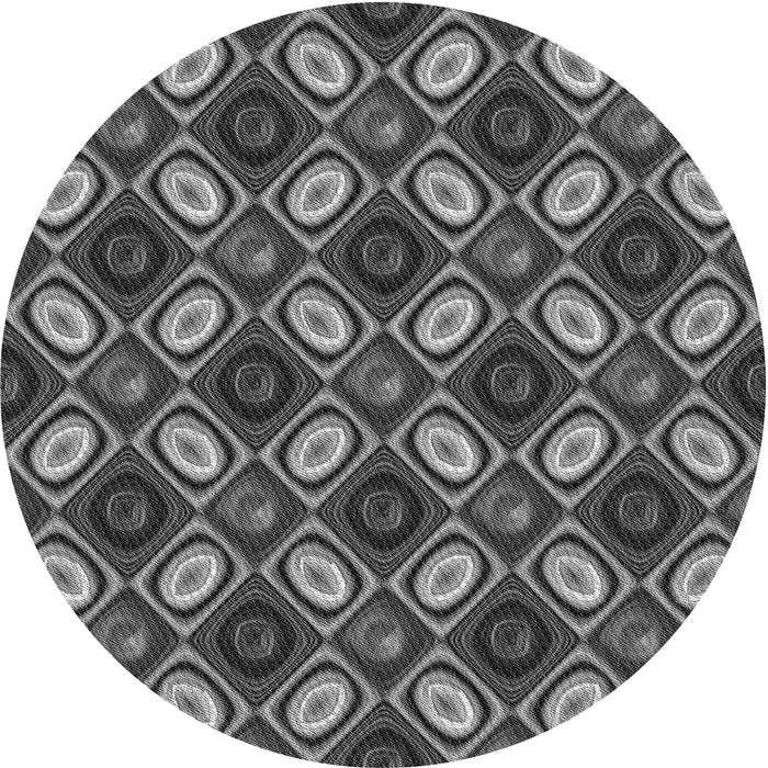 Square Machine Washable Transitional Dark Gray Black Rug in a Living Room, wshpat3157gry