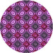 Square Patterned Dark Magenta Purple Rug, pat3157pur