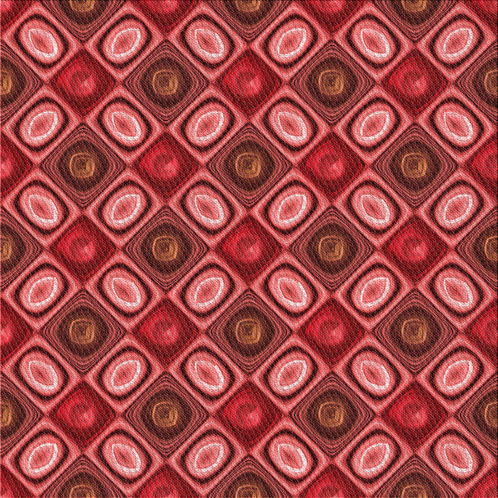 Round Patterned Orange Rug, pat3157rd