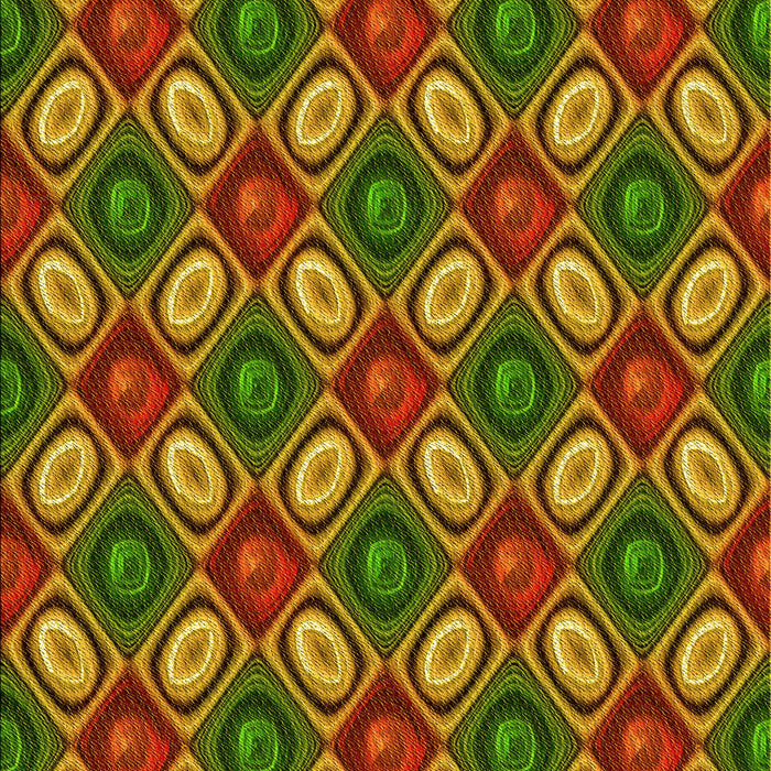 Patterned Saffron Red Rug, pat3157yw