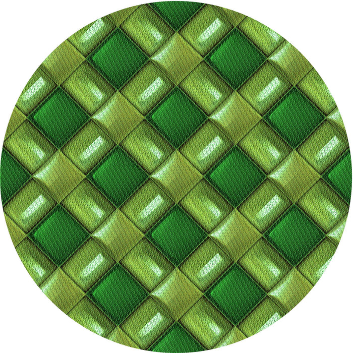 Square Machine Washable Transitional Green Rug in a Living Room, wshpat3158grn