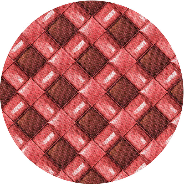 Square Machine Washable Transitional Red Rug in a Living Room, wshpat3158rd