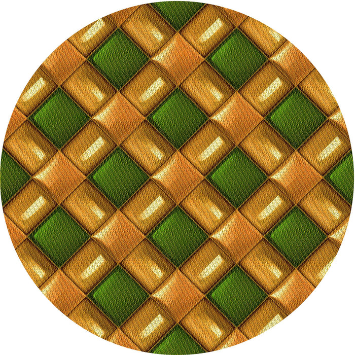 Square Machine Washable Transitional Saddle Brown Rug in a Living Room, wshpat3158yw