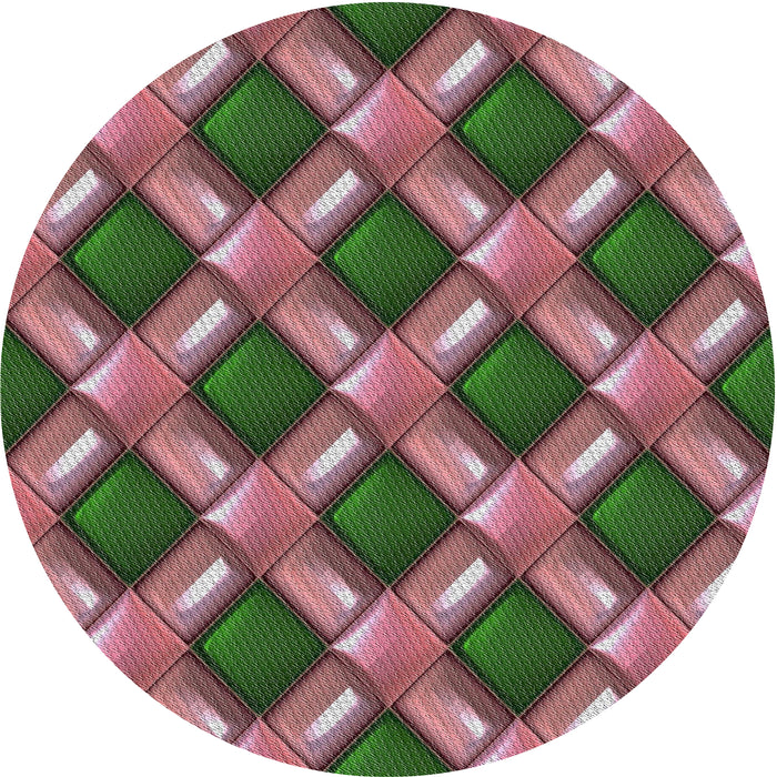 Square Machine Washable Transitional Brown Rug, wshpat3158