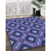 Machine Washable Transitional Light Slate Blue Rug in a Family Room, wshpat3159blu