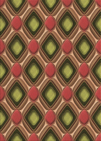 Machine Washable Transitional Red Brown Rug, wshpat3159brn