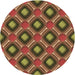 Square Machine Washable Transitional Red Brown Rug in a Living Room, wshpat3159brn