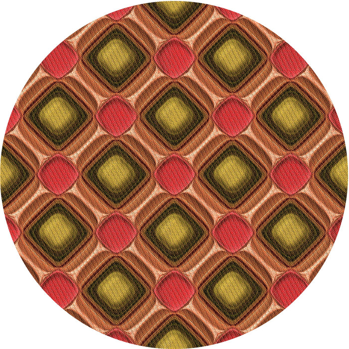 Square Machine Washable Transitional Orange Rug in a Living Room, wshpat3159org