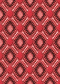 Machine Washable Transitional Red Rug, wshpat3159rd