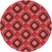 Square Machine Washable Transitional Red Rug in a Living Room, wshpat3159rd