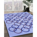 Patterned Jeans Blue Rug in Family Room, pat316blu