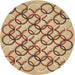 Square Patterned Light Brown Rug, pat316brn