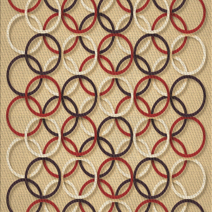 Patterned Light Brown Rug, pat316brn