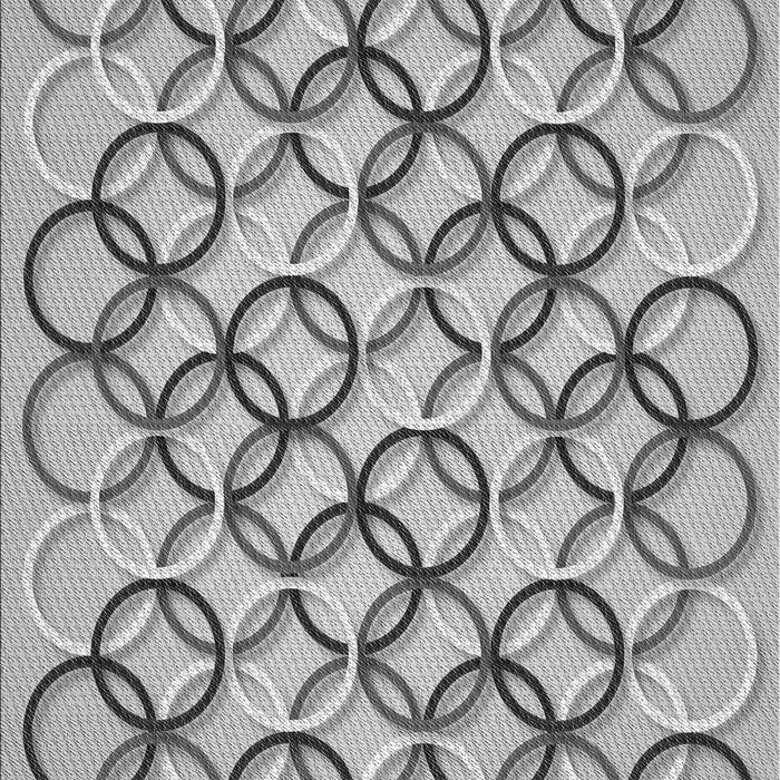 Machine Washable Transitional Silver Gray Rug, wshpat316gry