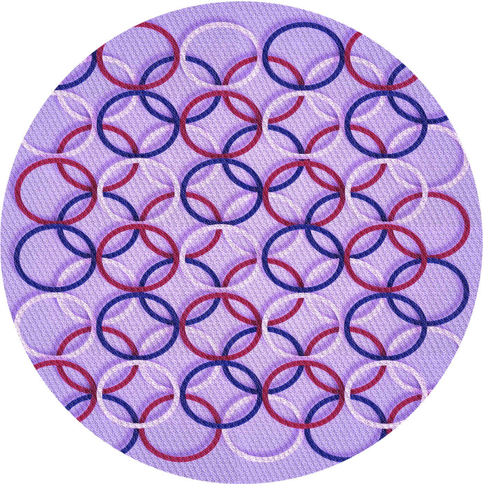 Square Patterned Mauve Purple Rug, pat316pur