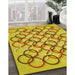 Machine Washable Transitional Yellow Rug in a Family Room, wshpat316yw