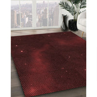 Patterned Chocolate Brown Rug, pat3160rd