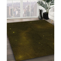 Patterned Black Rug, pat3160yw