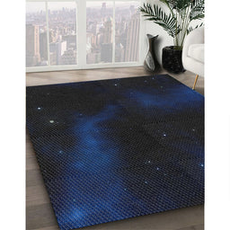 Machine Washable Transitional Blue Rug in a Family Room, wshpat3160