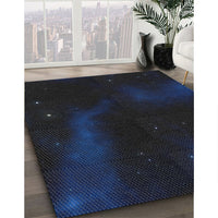 Patterned Blue Novelty Rug, pat3160