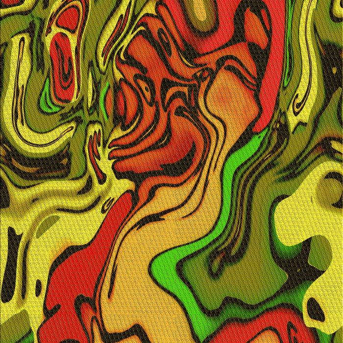 Machine Washable Transitional Saffron Red Rug, wshpat3161yw