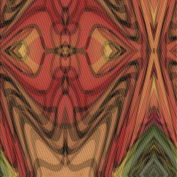 Machine Washable Transitional Red Rug, wshpat3162brn