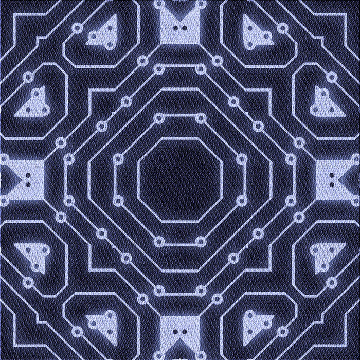 Round Machine Washable Transitional Periwinkle Purple Rug, wshpat3163blu