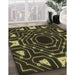 Machine Washable Transitional Midnight Gray Rug in a Family Room, wshpat3163brn