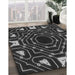 Machine Washable Transitional Platinum Gray Rug in a Family Room, wshpat3163gry