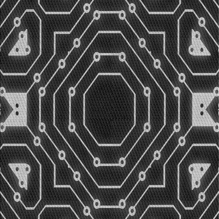 Patterned Platinum Gray Rug, pat3163gry