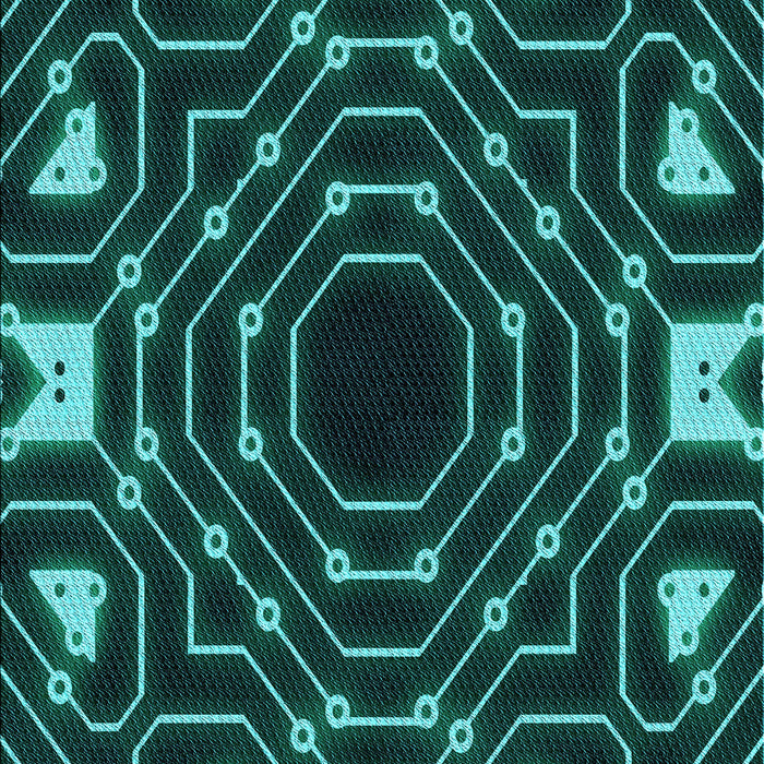 Patterned Deep Teal Green Rug, pat3163lblu