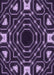 Patterned Deep Purple Rug, pat3163pur