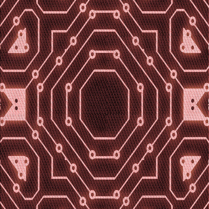 Patterned Cherry Red Rug, pat3163rd